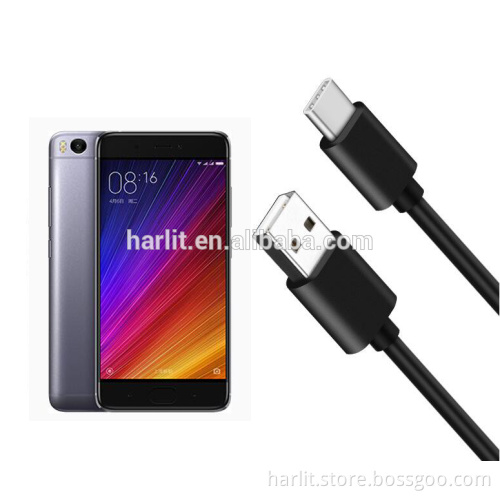 USB A to USB 3.1 Type C Charge Cable For Xiaomi Mobile Phone Black